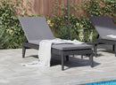 Mrytle Grey Sun Loungers x 2