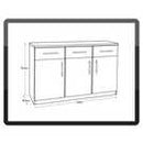 Argos Home Anderson 3 Dr and 3 Drawer Sideboard - Oak Effect