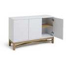 Habitat Zander Textured Large Sideboard -White/Oak Effect