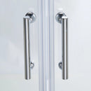 Cooke & Lewis Onega Quadrant Chrome effect frame Quadrant Shower enclosure with Corner entry double sliding door (W)800mm (D)800mm