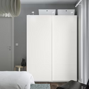 PAX / MEHAMN Wardrobe, white, 150x66x201 cm