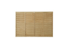 6ft x 4ft 1.83m x 1.22m Pressure Treated Superlap Fence Panel - Pack of 4