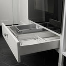 Corner kitchen, anthracite/white frame+Bosch Appliances + Installation