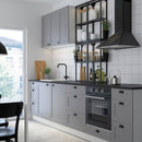 Kitchen, anthracite/grey frame, 323x63.5x241 cm+Bush Appliances + Installation