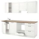 Kitchen, white frame, 243x63.5x222 cm + Hoover Appliances + Installation