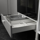 Kitchen, white/grey frame, 323x63.5x241 cm + Hoover Appliances + Installation