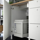 Kitchen, white, 301.5x63.5x222.5 cm + Hoover Appliances + Installation