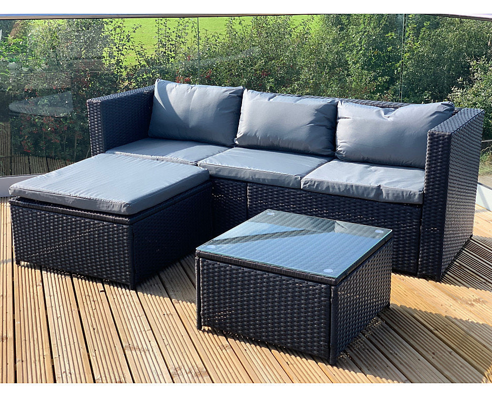 Garden Store Direct Victoria Modular 3 Piece Corner Lounge Chaise Set