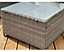 Garden Store Direct Victoria Modular 3 Piece Corner Lounge Chaise Set Natural Brown