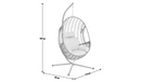 Argos Home Jaye Hanging Egg Chair β Grey 886/7063