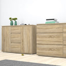 Nova Sideboard - 3 Drawers 2 Doors in Oak