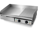 Adexa EGDMX2 Professional Griddle Electric 28 Inch 2 zones Smooth/Ribbed