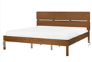 BOISSET Bed Wood 180 x 200 cm (King) Dark Brown