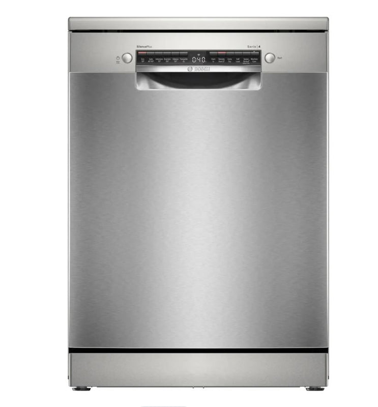 Bosch Series 4 SMS4EKI06G Wifi Connected Full Size Dishwasher - Silver Inox
