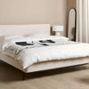 CORIO Bed : Fabric 180 x 200 cm (King) Light Beige