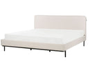 CORIO Bed : Fabric 180 x 200 cm (King) Light Beige