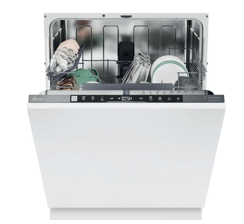 Hoover H-DISH 500 HI4C6F0S-80 Wifi Connected Fully Integrated Full Size Dishwasher