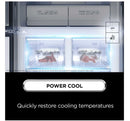 TCL American Style Fridge Freezer 50/50 Total No Frost - Quartz Grey - RP466CXE1UK