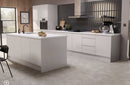 WK J Pull Kitchen in cashmere : 12 Cabinets : Quartz worktop