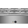 Commercial Electric Bain Marie 6 pan 3000W Countertop