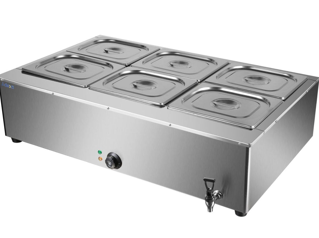 Perfect Countertop Commercial Electric Bain Marie 6 pan 3000W Countertop