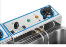 Adexa Commercial Electric Deep Fryer Countertop Double Tank 2x8 Litres