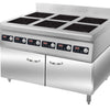 Commercial 6 Zone Induction Range Cooker 16.8kW