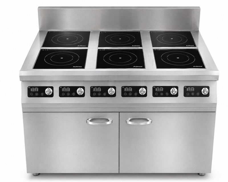 Commercial 6 Zone Induction Range Cooker 16.8kW