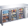 Adexa RG31VGLASS Commercial Refrigerated Counter 3 glass doors