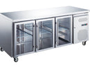 Adexa RG31VGLASS Commercial Refrigerated Counter 3 glass doors