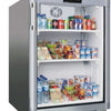 Commercial Refrigerator Undercounter 130 litres Stainless steel Single glass door