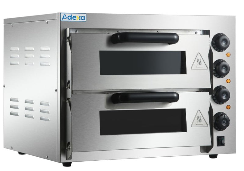 Adexa HEP2ST Electric Pizza oven 4+4 pizzas of 8''