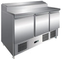 Adexa THPS30016 Refrigerated Prep Table 3 doors Sandwich top