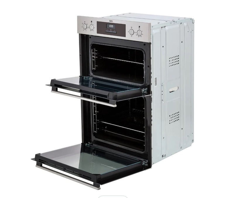AEG DEB331010M Built In Electric Double Oven - Stainless Steel