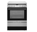 Amica 608CE2TAXX 60cm Wide Single Oven Electric Cooker with Ceramic Hob - Stainless Steel