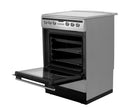 Amica 608CE2TAXX 60cm Wide Single Oven Electric Cooker with Ceramic Hob - Stainless Steel