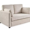 Julian Bowen Ottilie Fabric 2 Seater Sofa Bed Wooden Feet - Beige