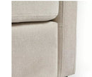 Julian Bowen Ottilie Fabric 2 Seater Sofa Bed Wooden Feet - Beige