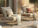 Artemis Home Sorella Beige 2 Seater Patio Conversation Set