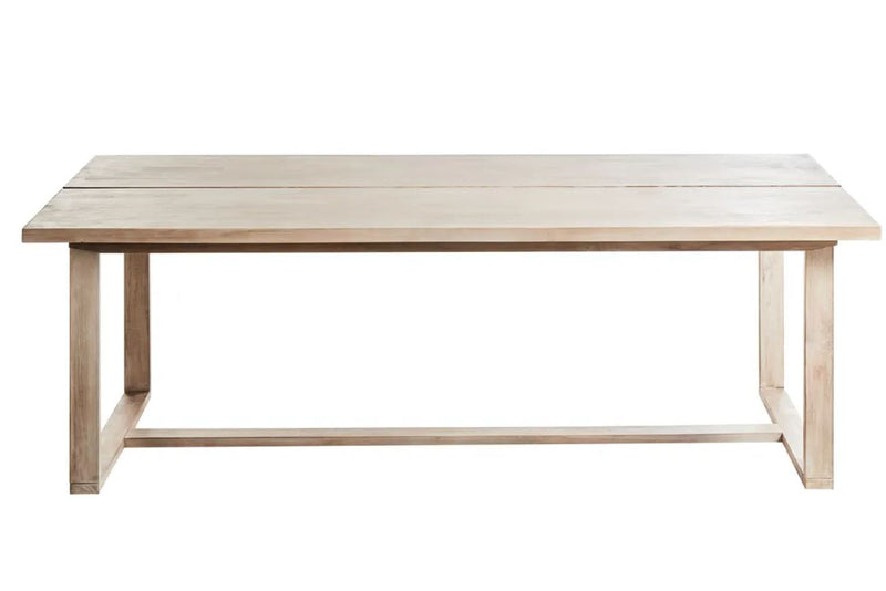 Azzanello Dining Table  230 cm 100 cm Acacia Wood Light Brown