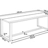 Azzanello Dining Table  230 cm 100 cm Acacia Wood Light Brown