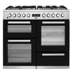 Beko KDVF100X 100cm wide Dual Fuel Range Cooker with Gas Hob - Stainless Steel