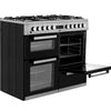 Beko KDVF100X 100cm wide Dual Fuel Range Cooker with Gas Hob - Stainless Steel