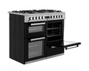 Beko KDVF100X 100cm wide Dual Fuel Range Cooker with Gas Hob - Stainless Steel