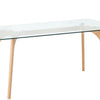 HUDSON Dining Table  Transparent 180 cm 90 cm Tempered Glass