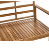 ISOLELLO Garden Bench with Cushion 190 cm Adjustable Acacia Wood Brown