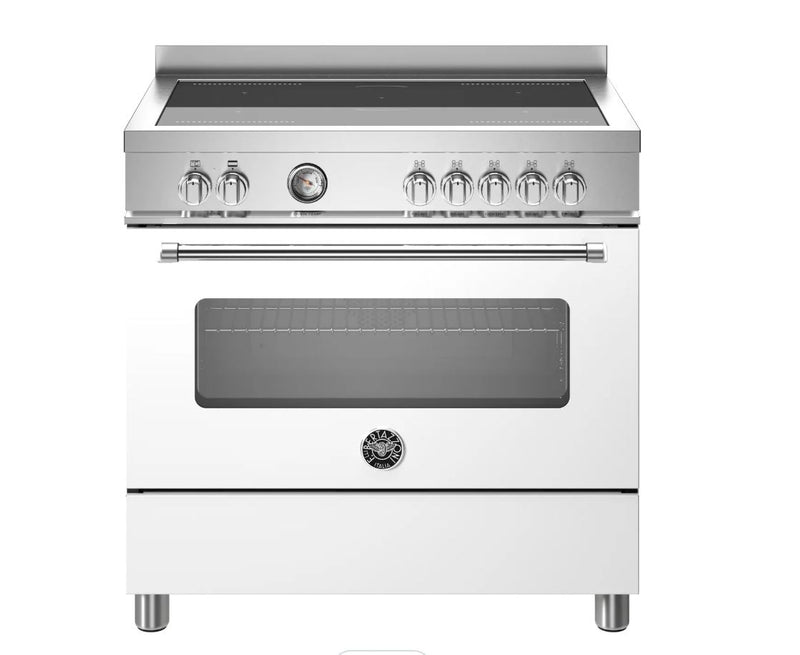 Bertazzoni Master Series MAS95I1EBIC 90cm wide Electric Range Cooker with Induction Hob - Bianco