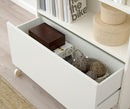 BILLY Bookcase with drawer, white