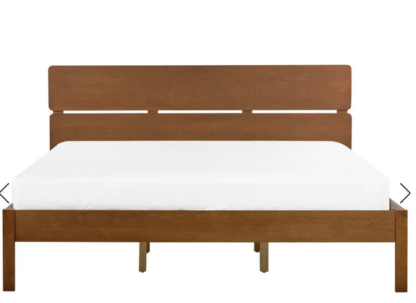 BOISSET Bed Wood 180 x 200 cm (King) Dark Brown