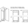 Bosch Series 4 GIN81VEE0G Integrated 177cm Frost Free Upright Freezer with Fixed Door Hinge Kit